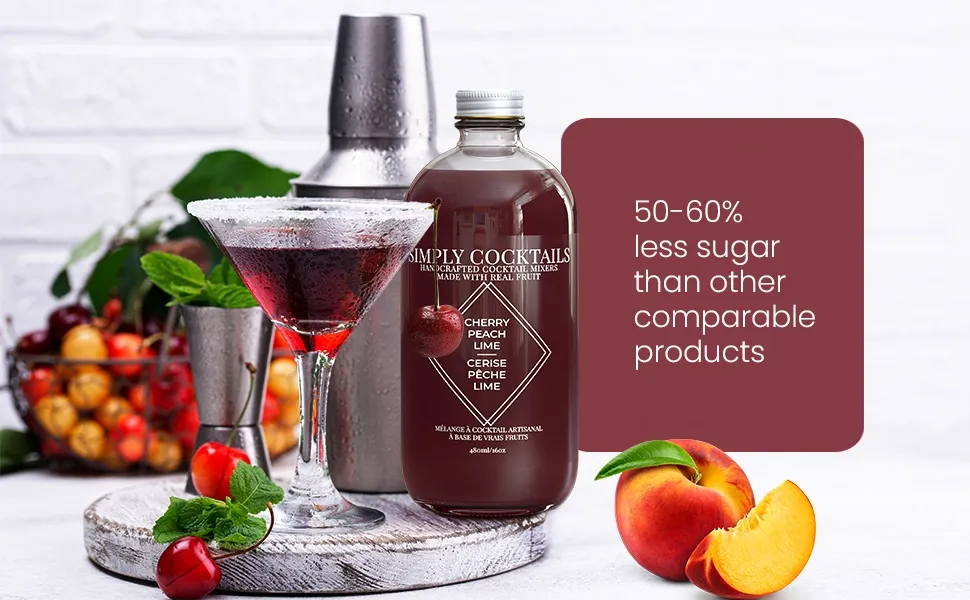 Cherry & Peach Cocktail Mix - 16oz 