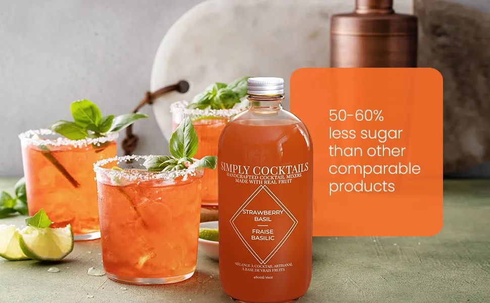 Strawberry Basil Mixer - 16oz