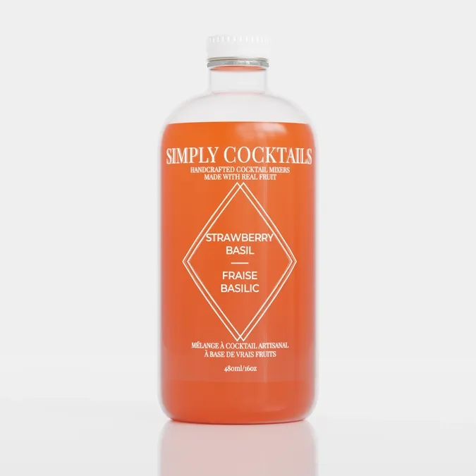 Strawberry Basil Mixer - 16oz