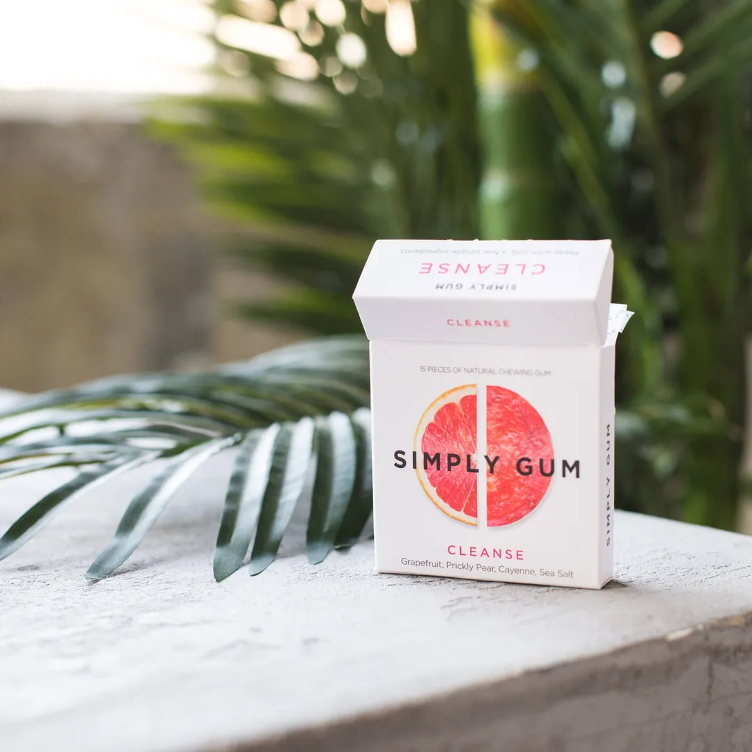 Cleanse Chewing Gum- Natural + Plastic-Free | 12 Pack