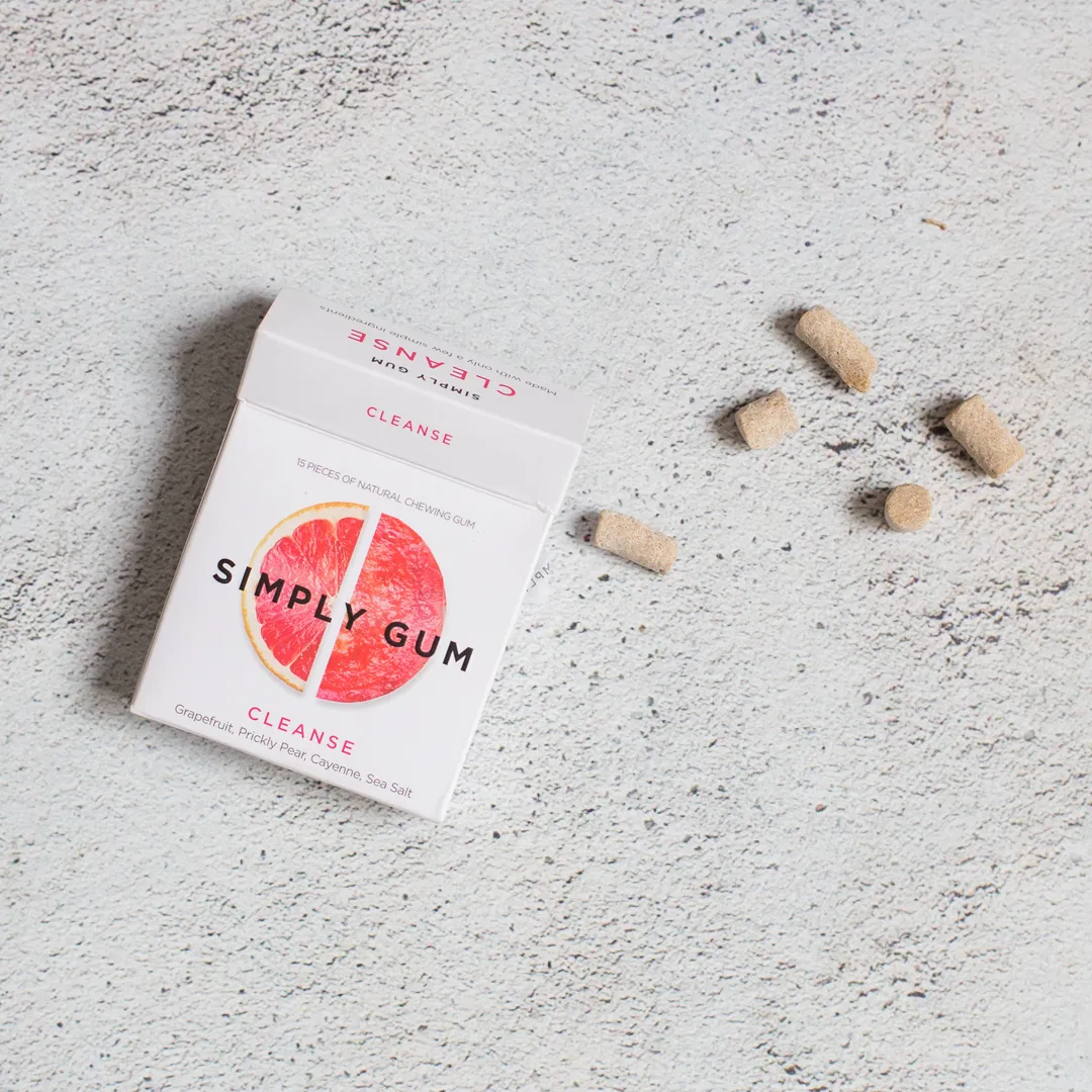 Cleanse Chewing Gum- Natural + Plastic-Free | 12 Pack