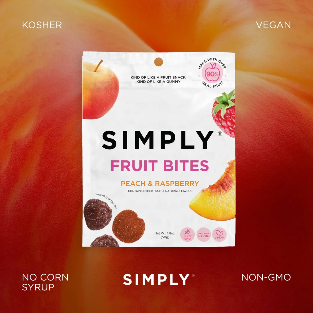 Fruit Bites - Peach Raspberry (1.8 oz Bags)