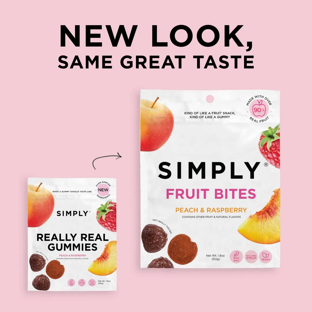 Fruit Bites - Peach Raspberry (1.8 oz Bags)