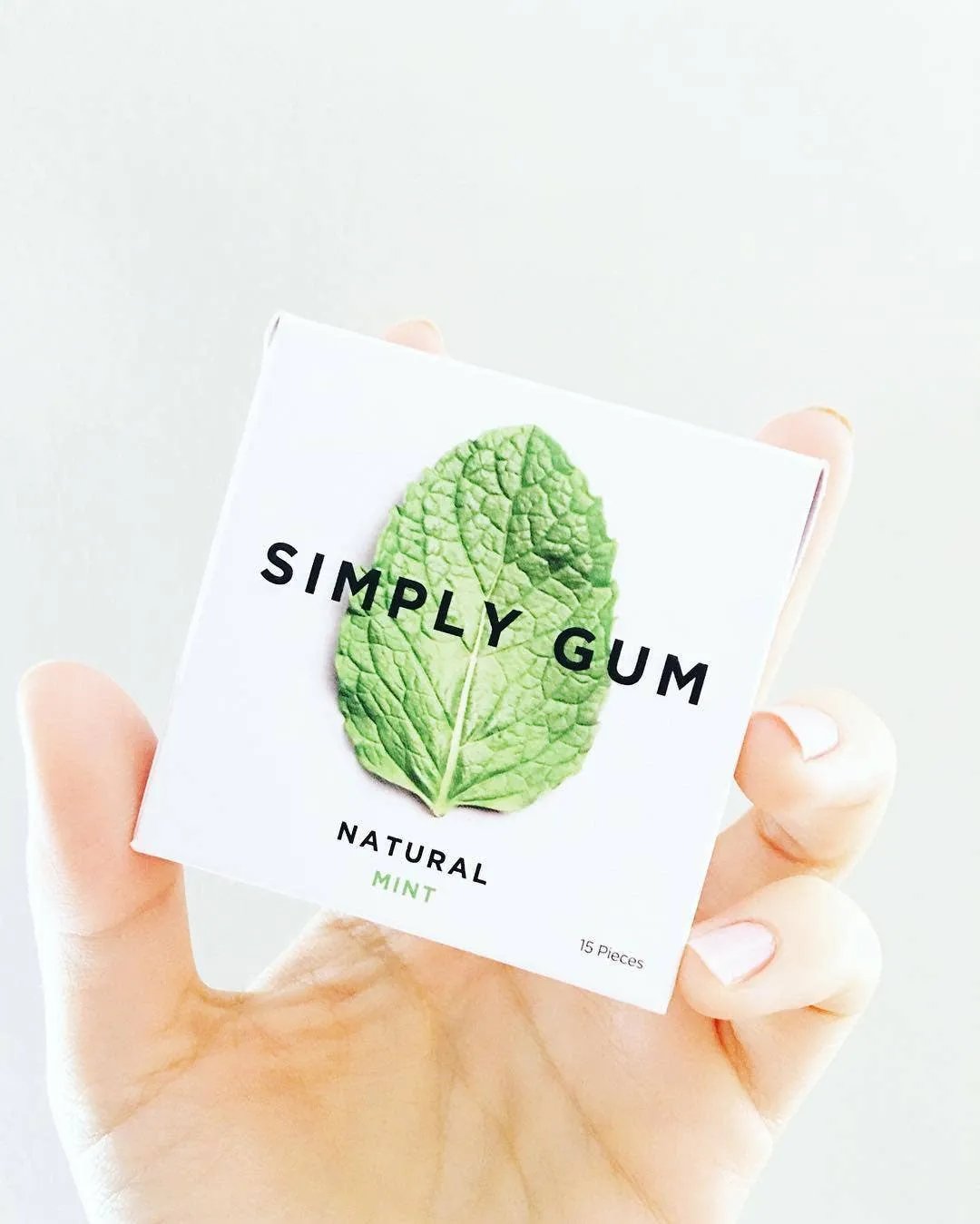 Peppermint Chewing Gum - Natural + Plastic-Free | 12 Pack