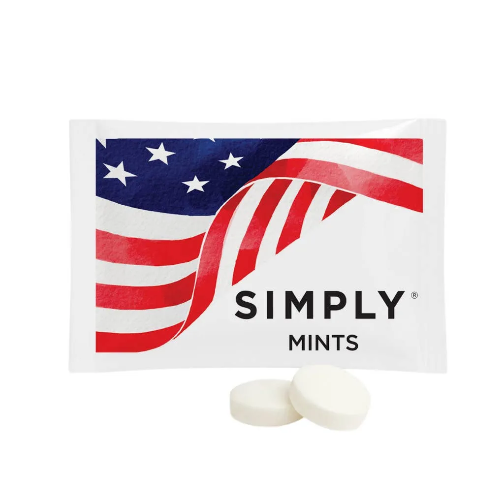 USA Flag Individually Wrapped Mints – 500 CT Master Case