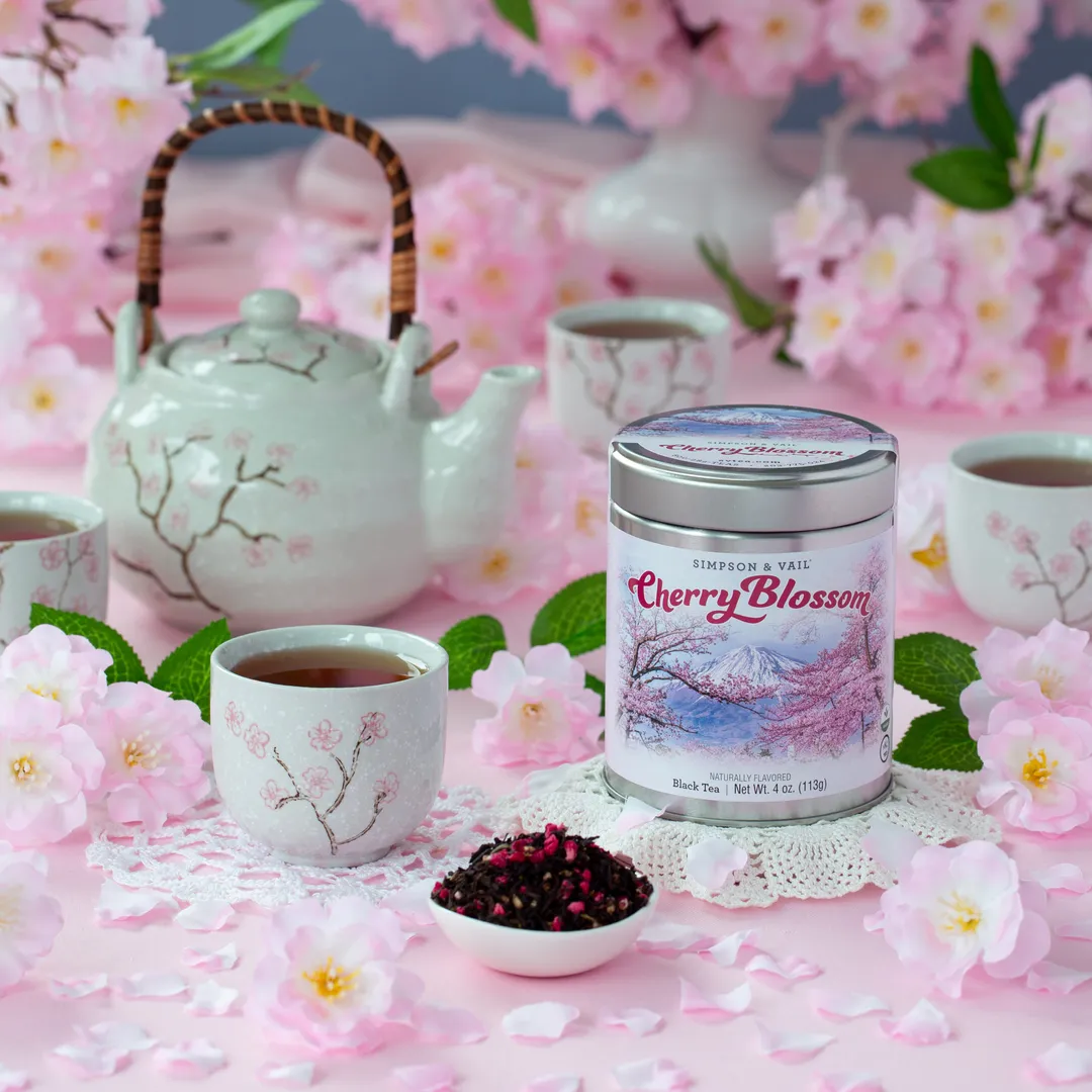 Cherry Blossom Black Tea - 4oz Tin 