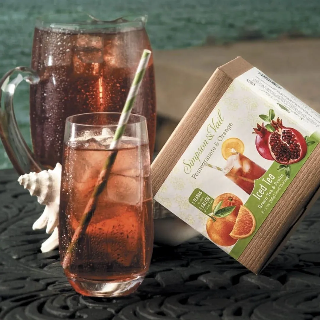 Pomegranate & Orange Green Fruits Iced Teabags (8/box)