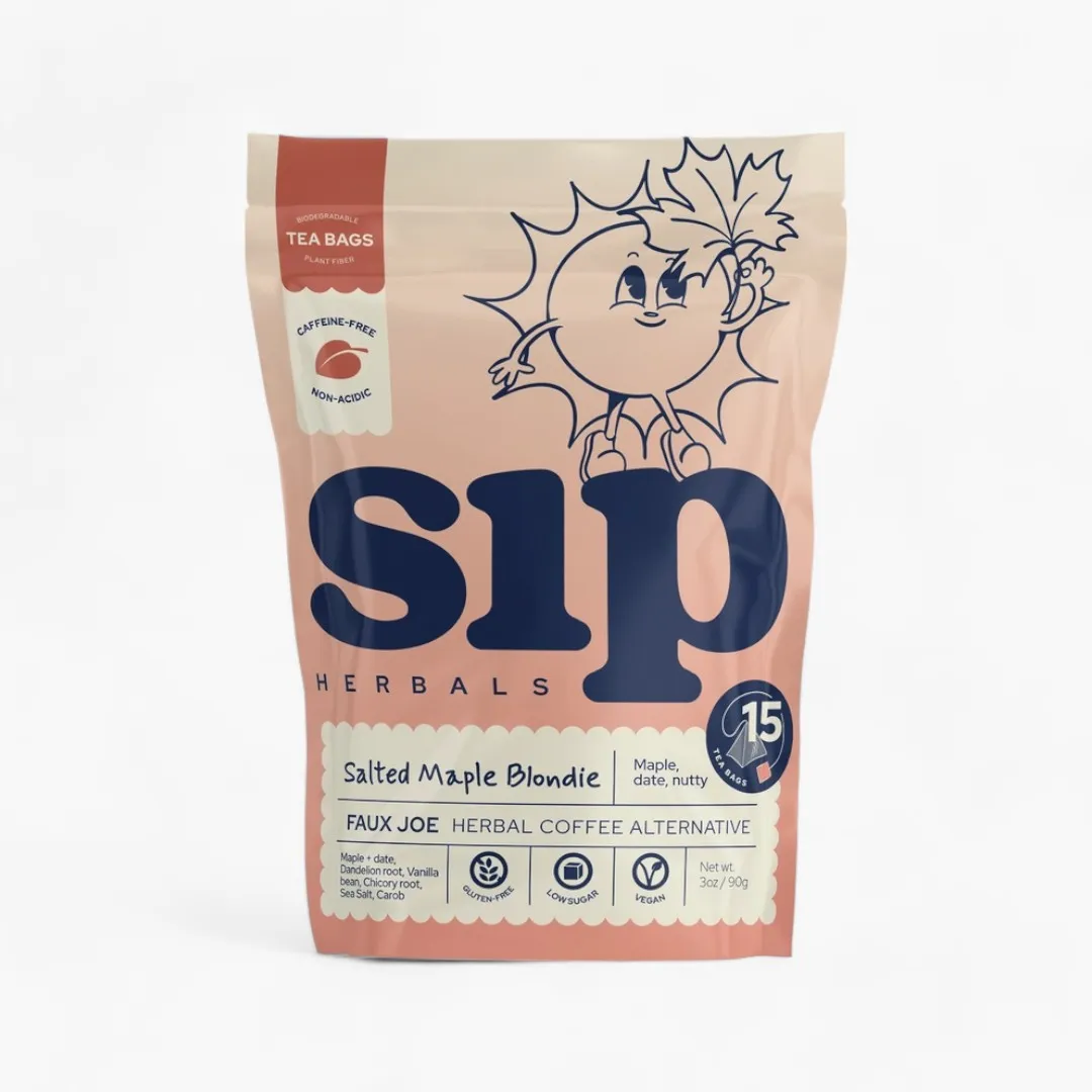 Salted Maple Blondie Coffee Alternative Plastic-Free Tea Bags (15 ct)