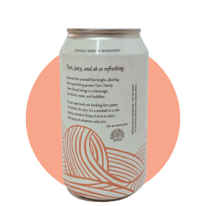 Tart Cherry Sparkling Shrub (4pk)