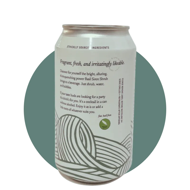 Basil Sparkling Shrub (4pk)