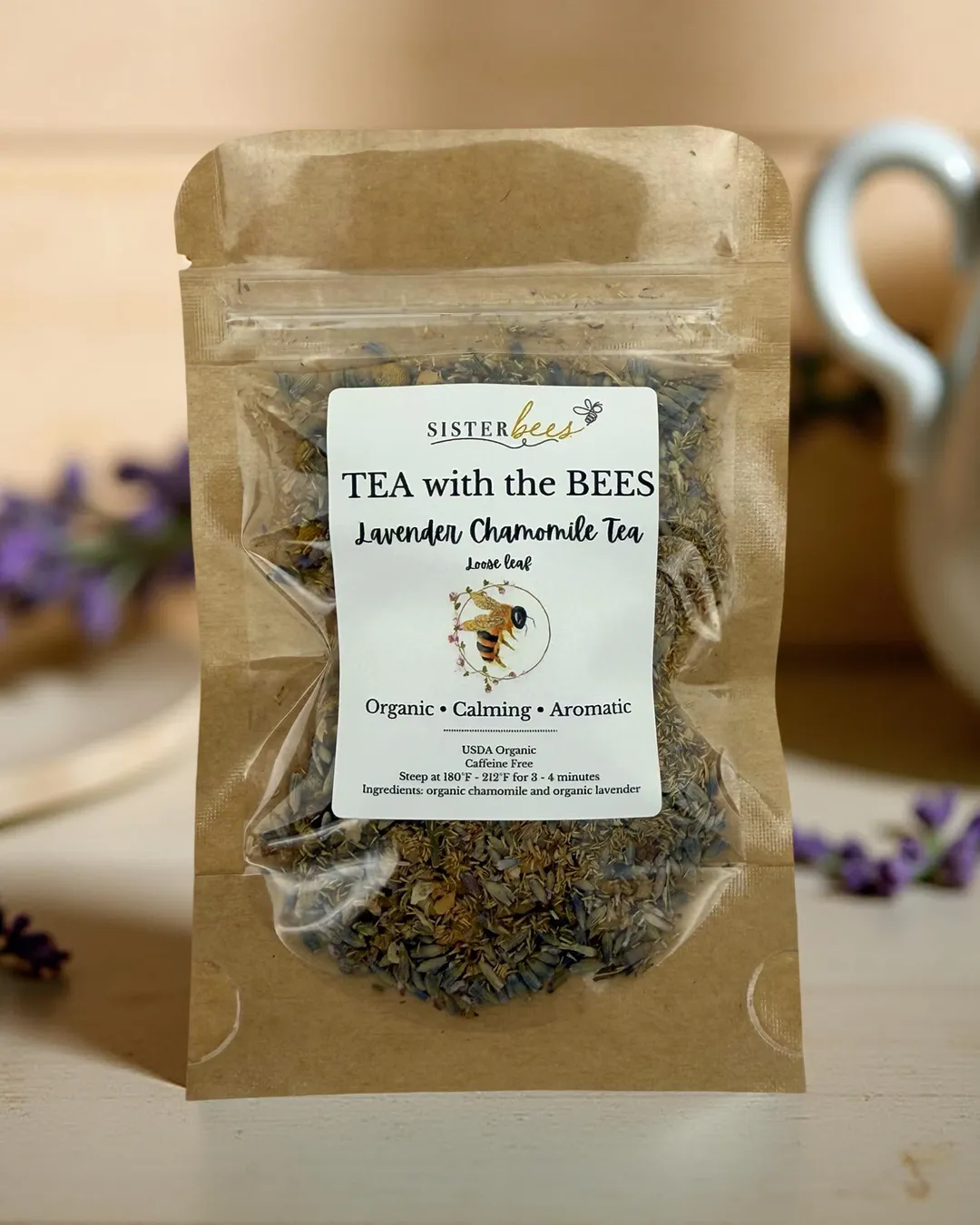 Tea with the Bees - Organic Lavender Chamomile .4 oz