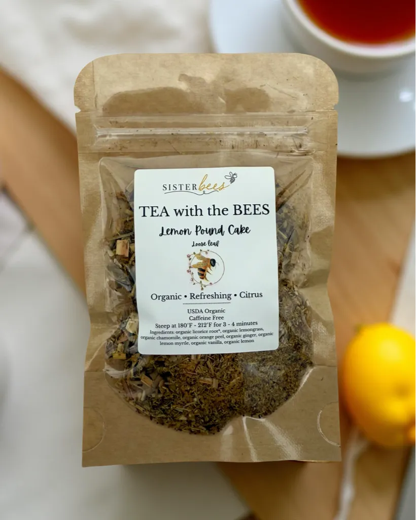 Tea with the Bees - Organic Lemon Pound Cake