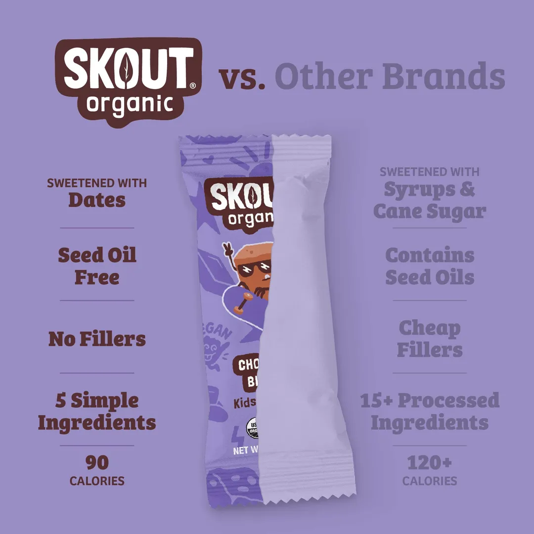 Skout Organic Chocolate Brownie Kids Snack Bar