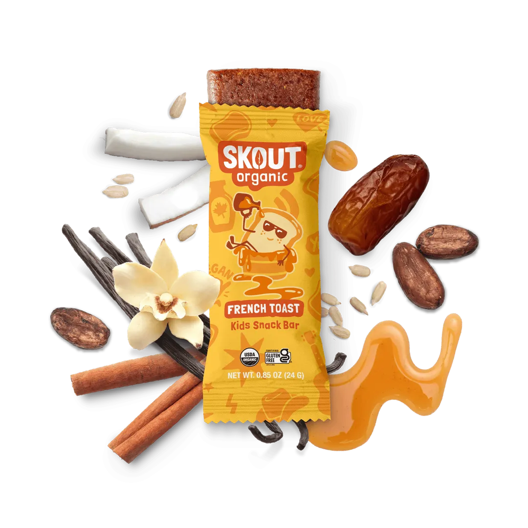 Skout Organic French Toast Kids Snack Bar