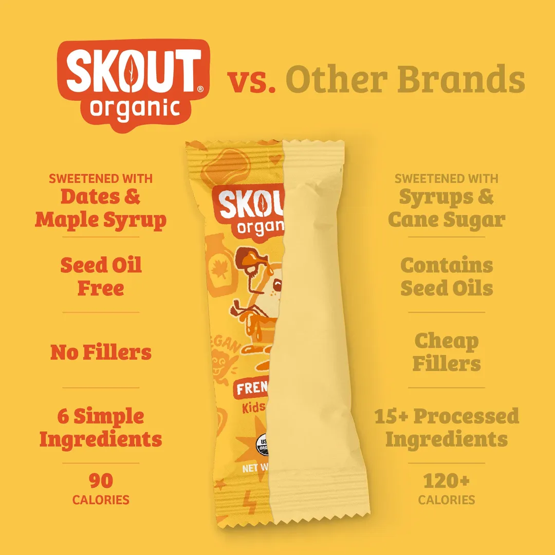 Skout Organic French Toast Kids Snack Bar