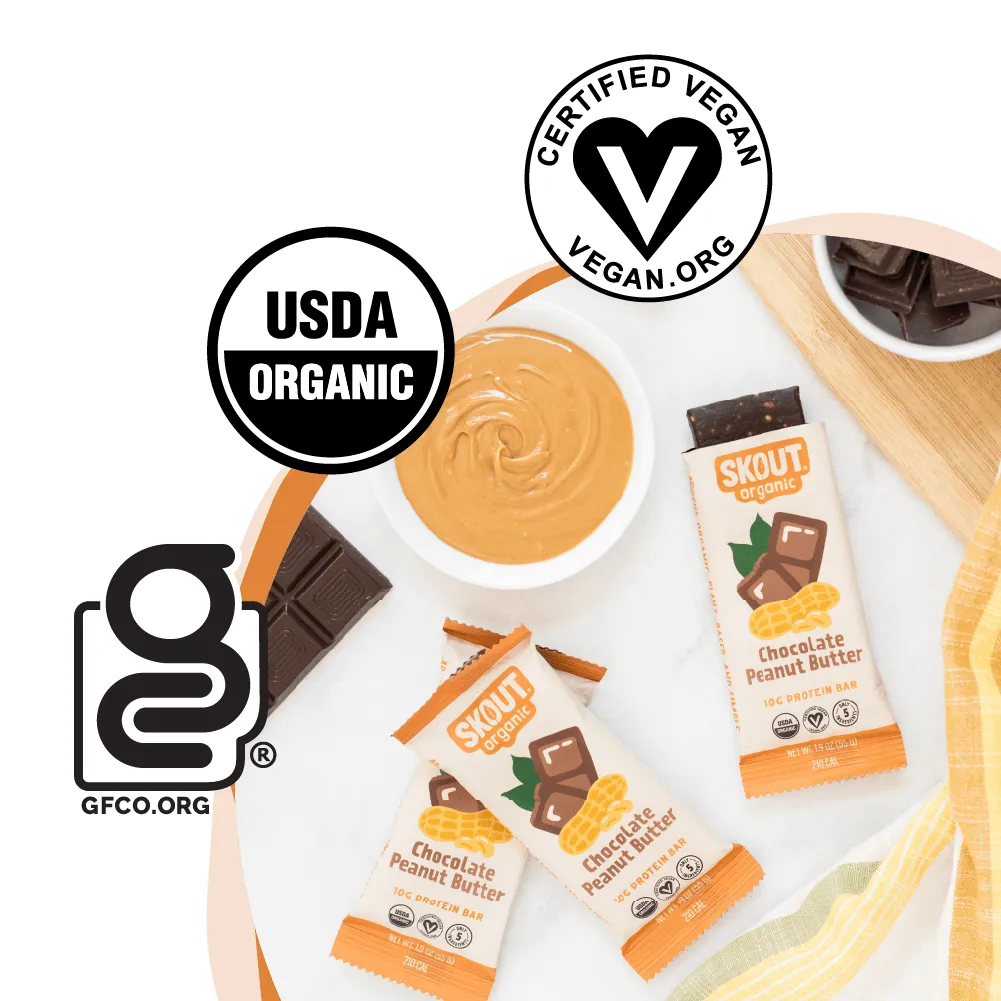 Skout Organic Chocolate Peanut Butter Protein Bar