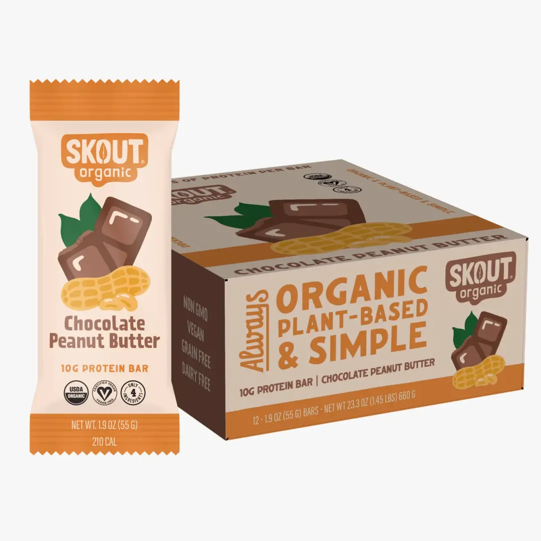 Skout Organic Chocolate Peanut Butter Protein Bar