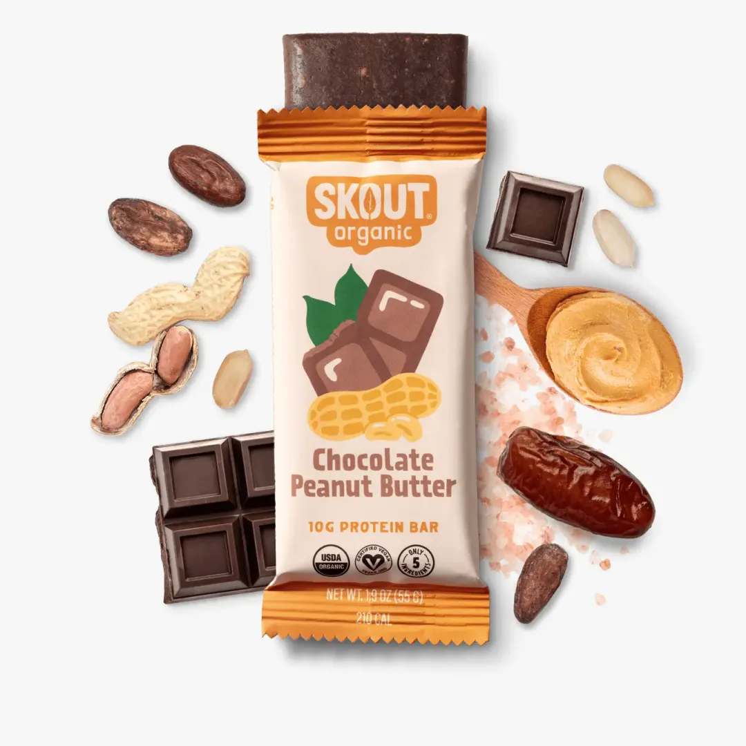 Skout Organic Chocolate Peanut Butter Protein Bar