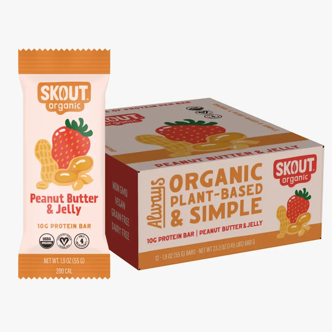 Skout Organic Peanut Butter & Jelly Protein Bar