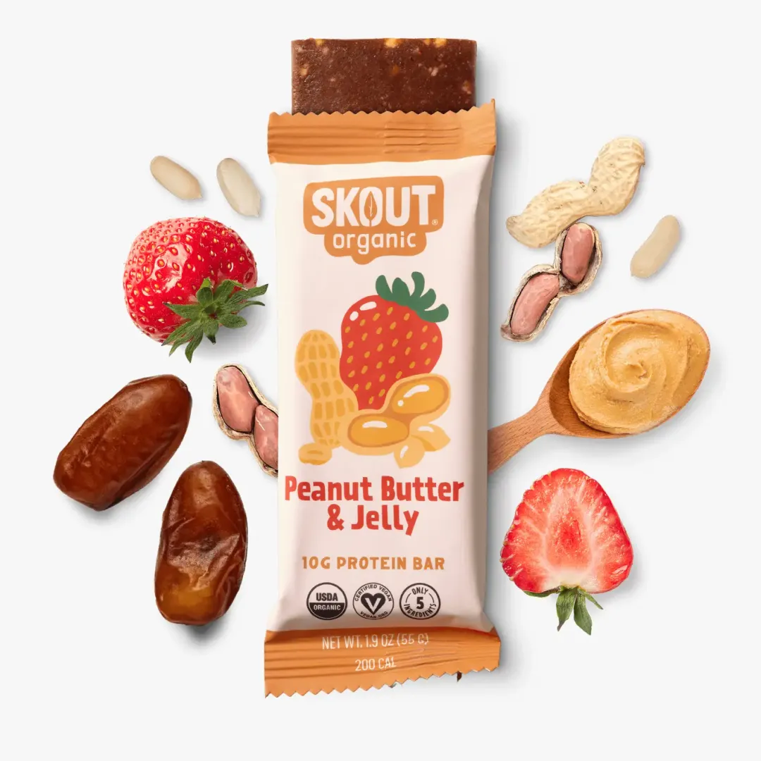Skout Organic Peanut Butter & Jelly Protein Bar