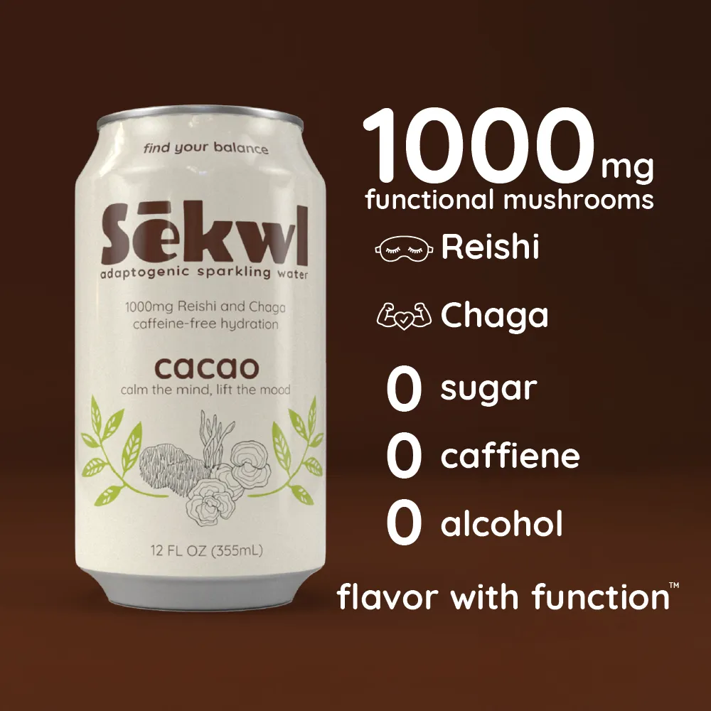 Cacao Adaptogenic Sparkling Water
