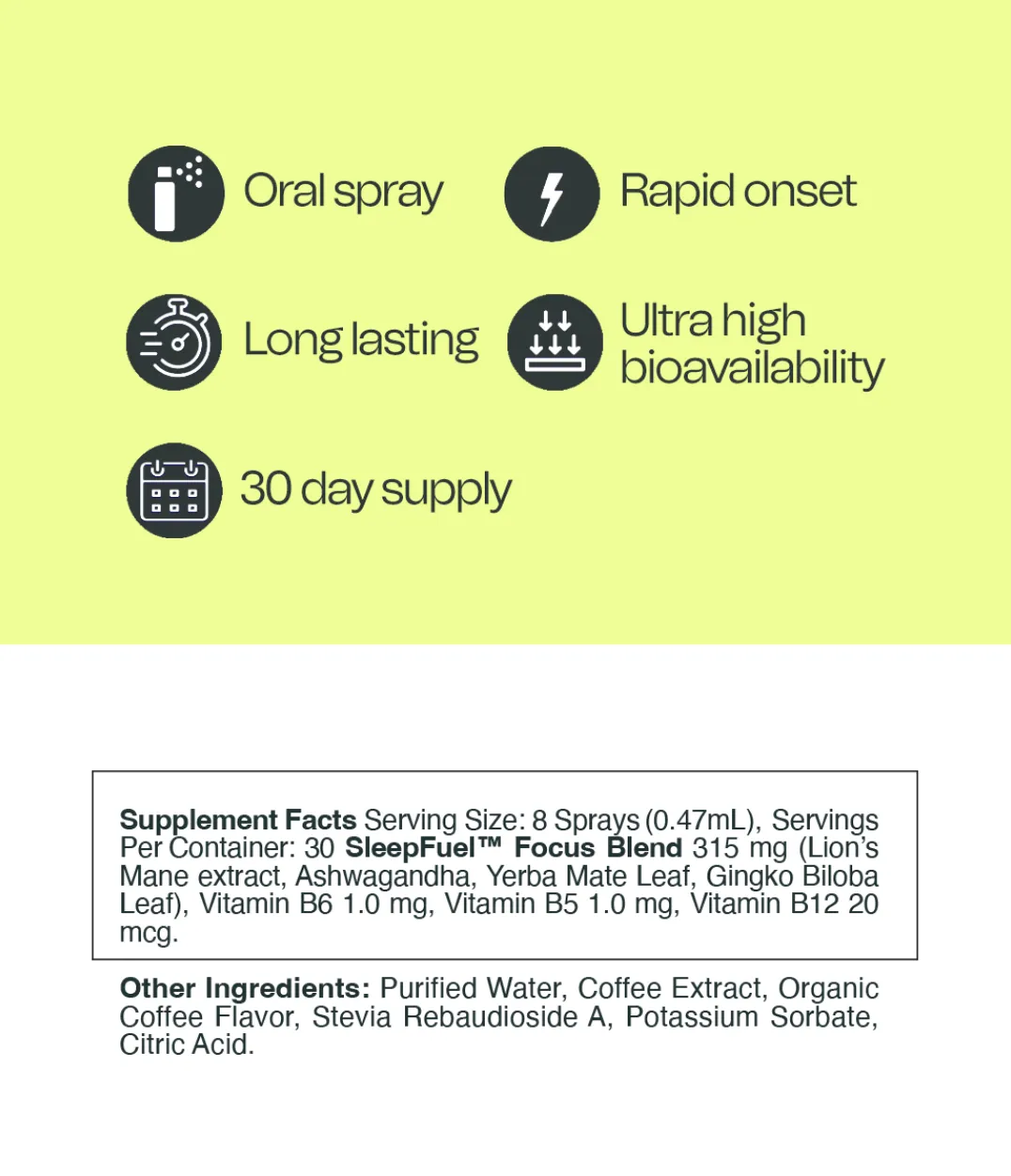 SleepFuel™: Focus - Oral supplement spray