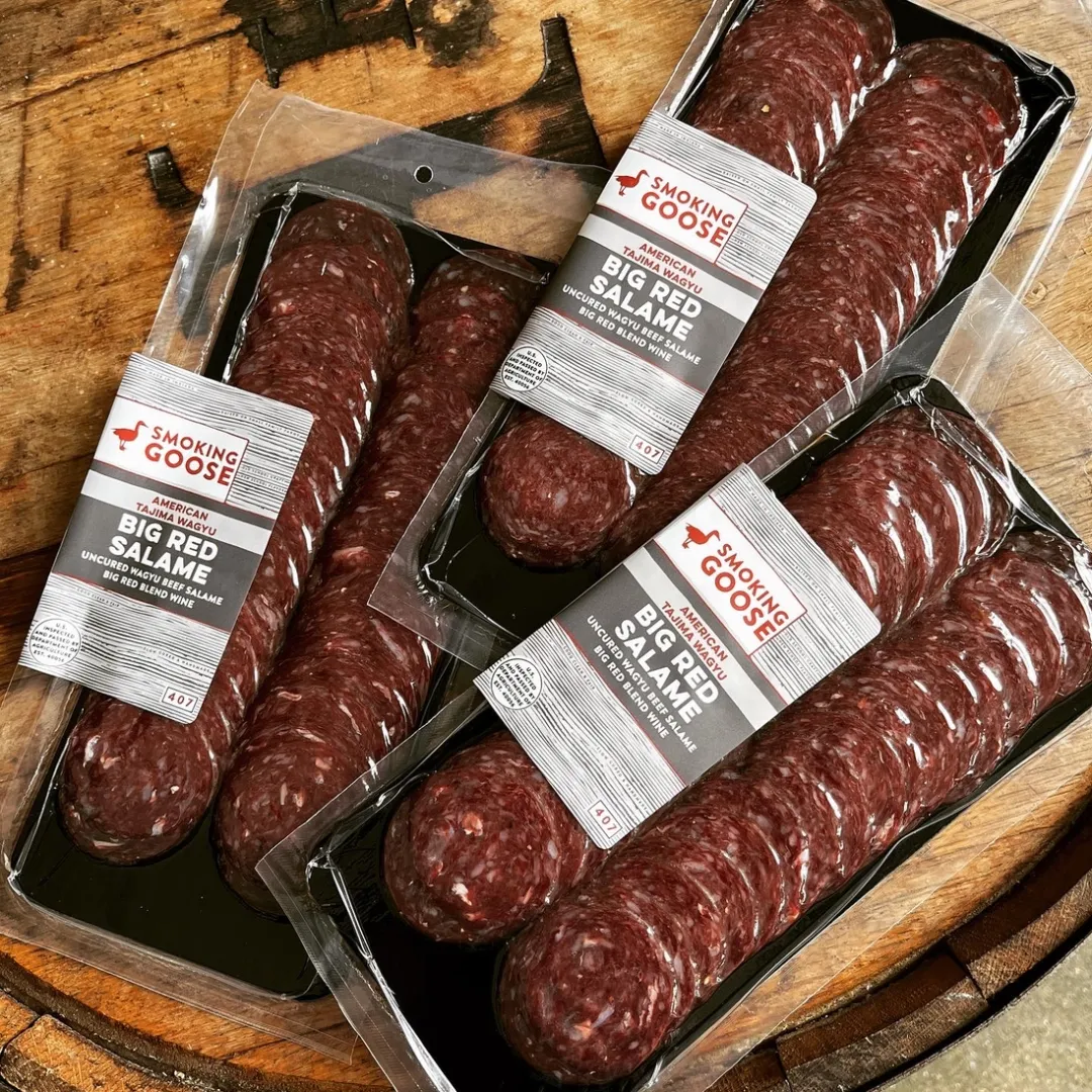 Big Red Wagyu Salame – Sliced