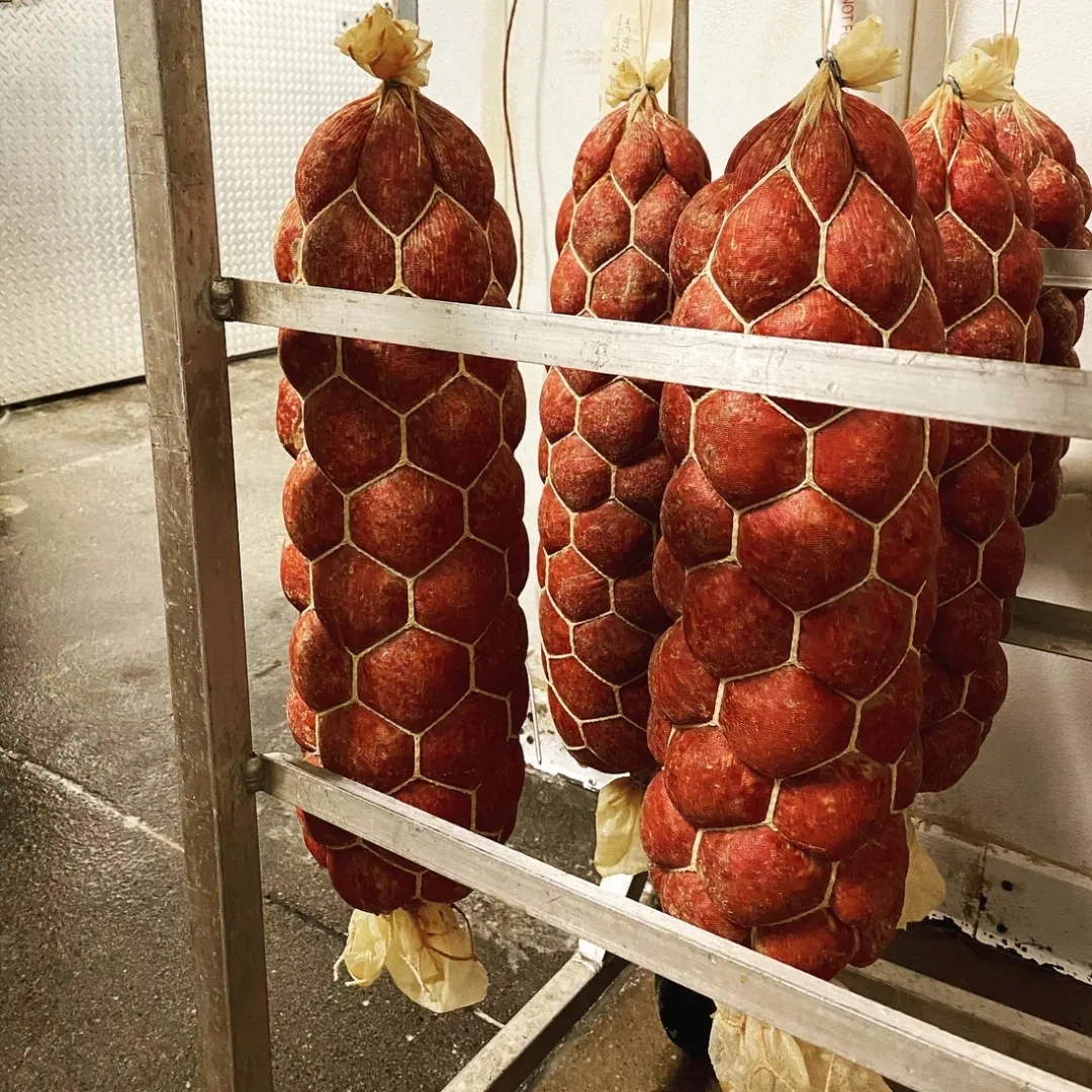 Hot Smoked Wagyu Beef Bologna - Sliced