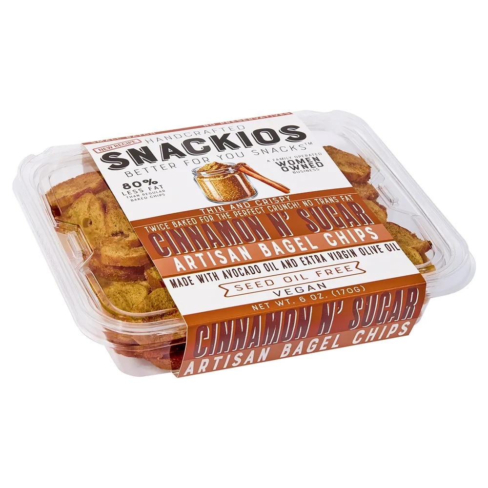 Snackios Cinnamon N' Sugar Bagel Chips