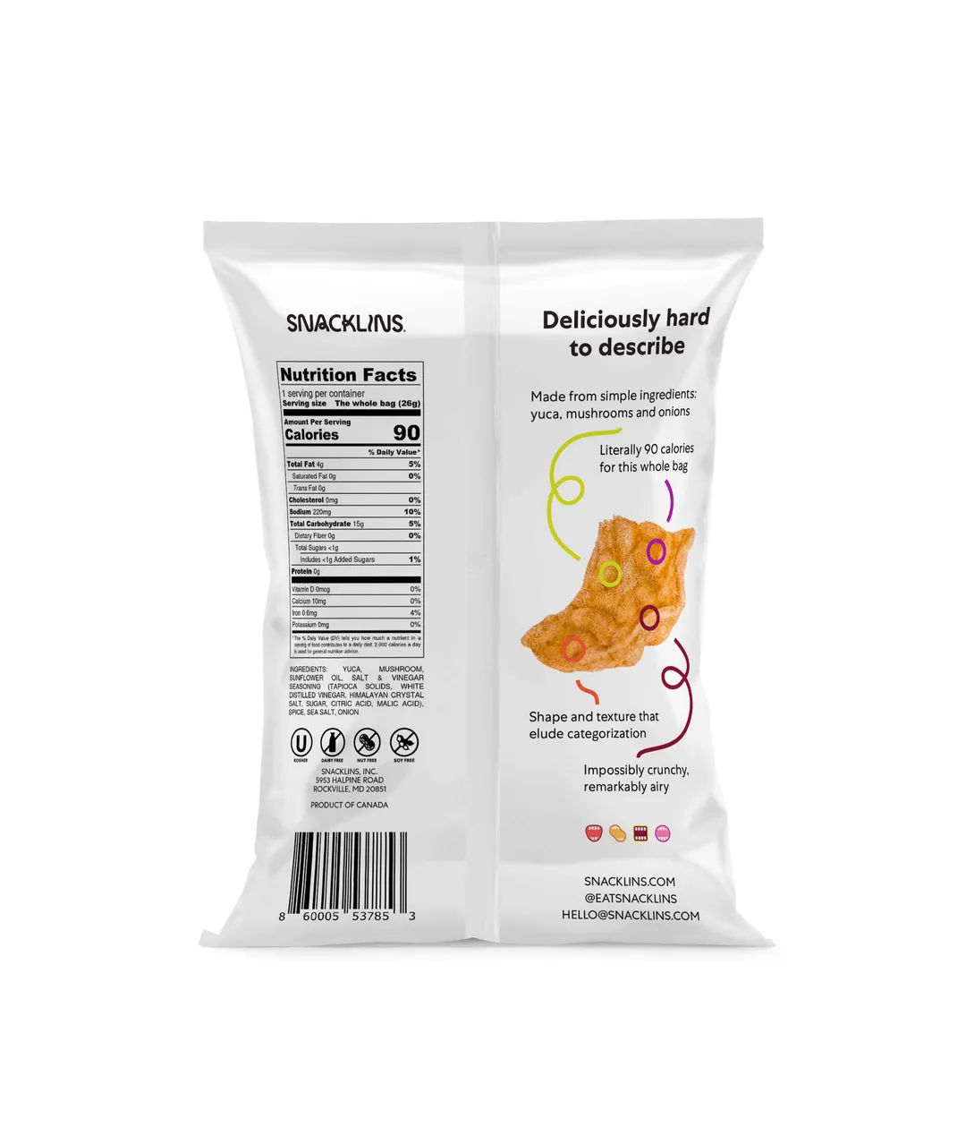 Snacklins Sea Salt & Vinegar 0.9oz