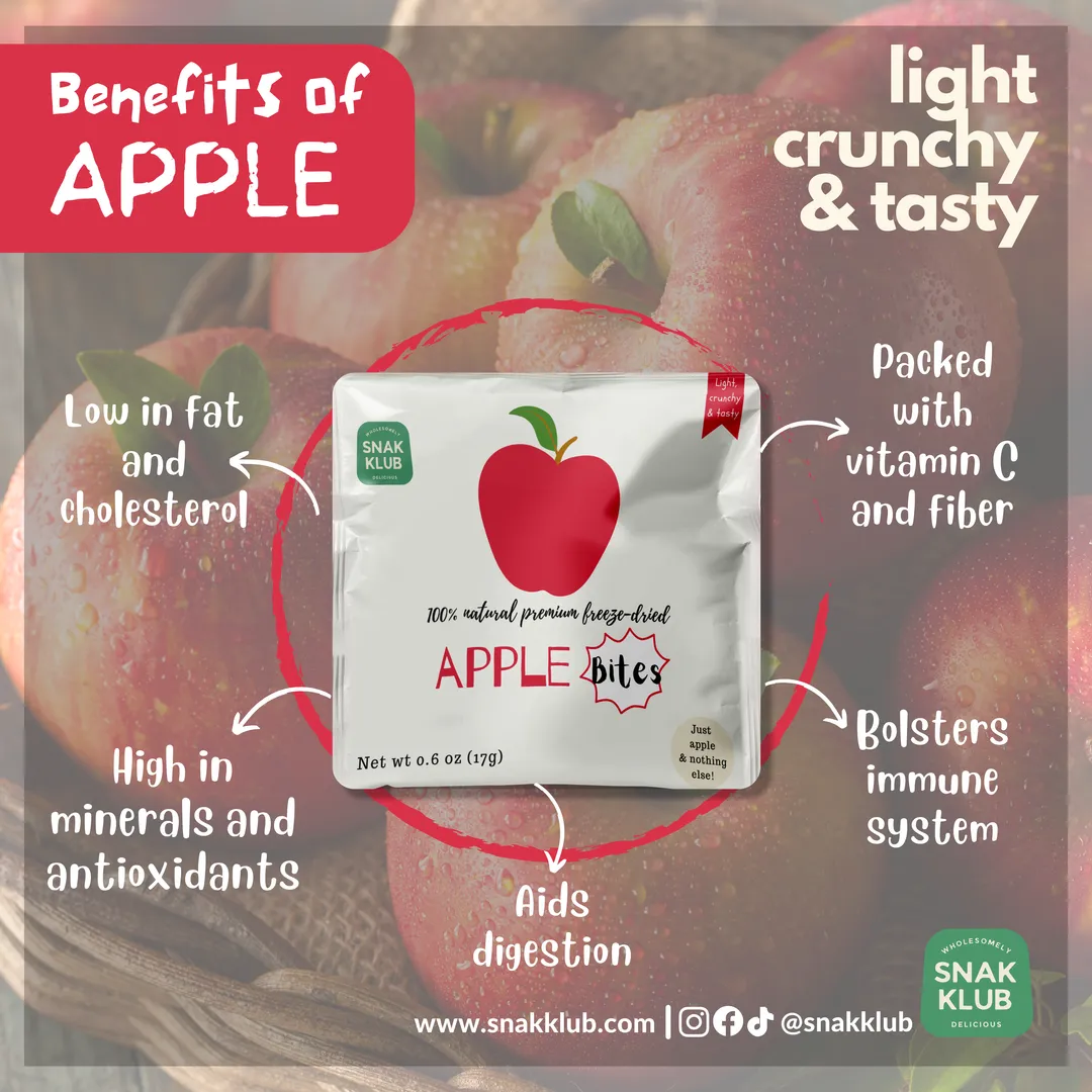 Snakklub Apple Bites – Premium Freeze-Dried Apple