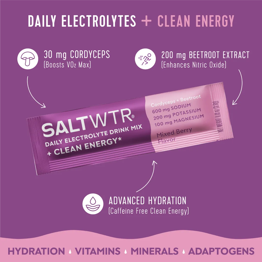 SaltWTR Functional Hydration Drink Mix - Clean Energy