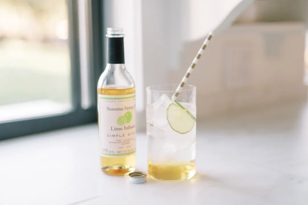 12.7 oz Lime Infused Simple Syrup