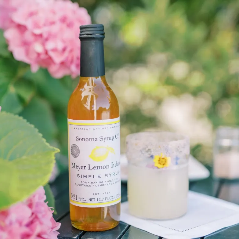 12.7 oz Meyer Lemon Infused Simple Syrup