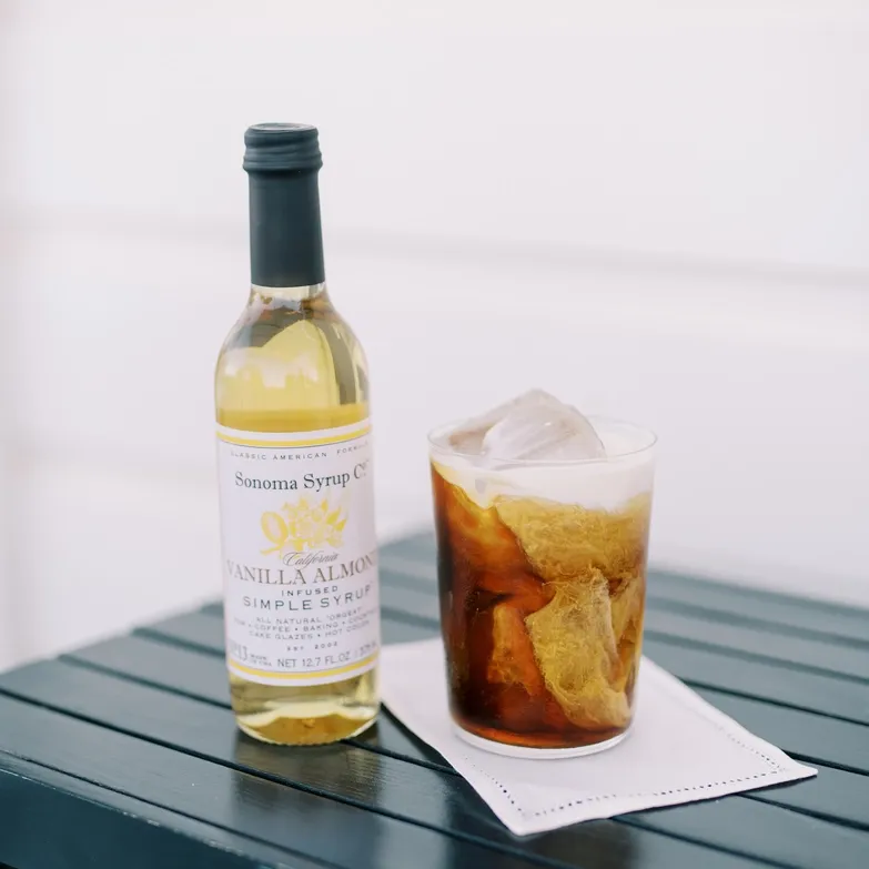 12.7 oz Vanilla Almond (Orgeat) Infused Simple Syrup