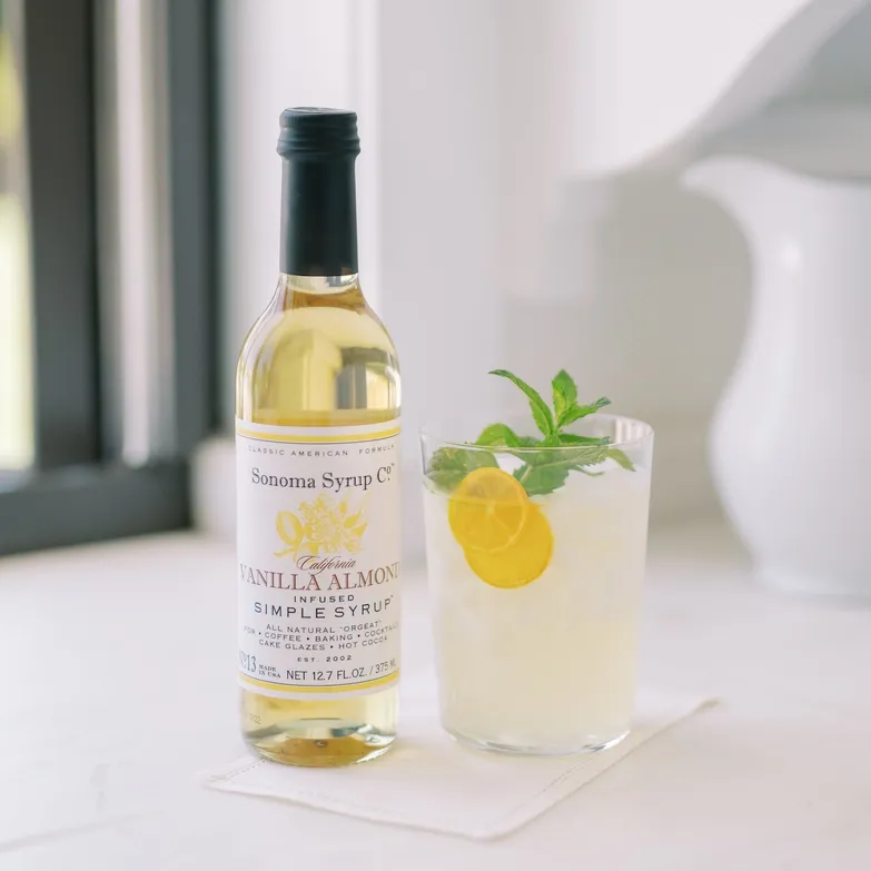 12.7 oz Vanilla Almond (Orgeat) Infused Simple Syrup