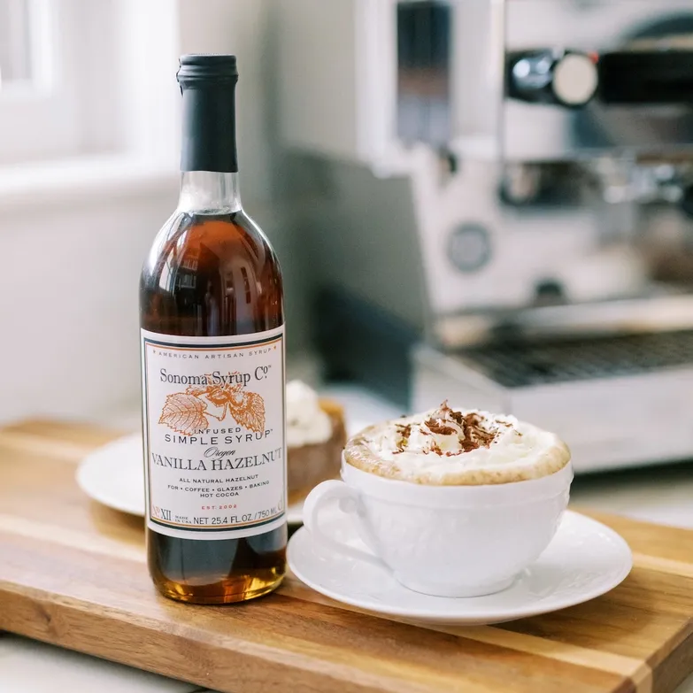 25.4 oz Hazelnut Infused Simple Syrup