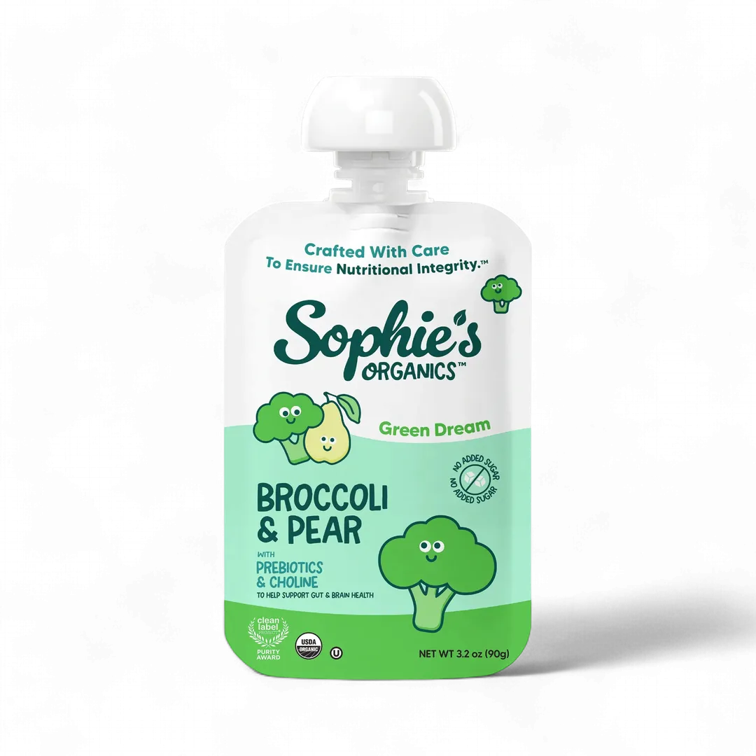 Green Dream (6-pack) Broccoli, Pear Puree w/Prebiotic Fiber and Choline