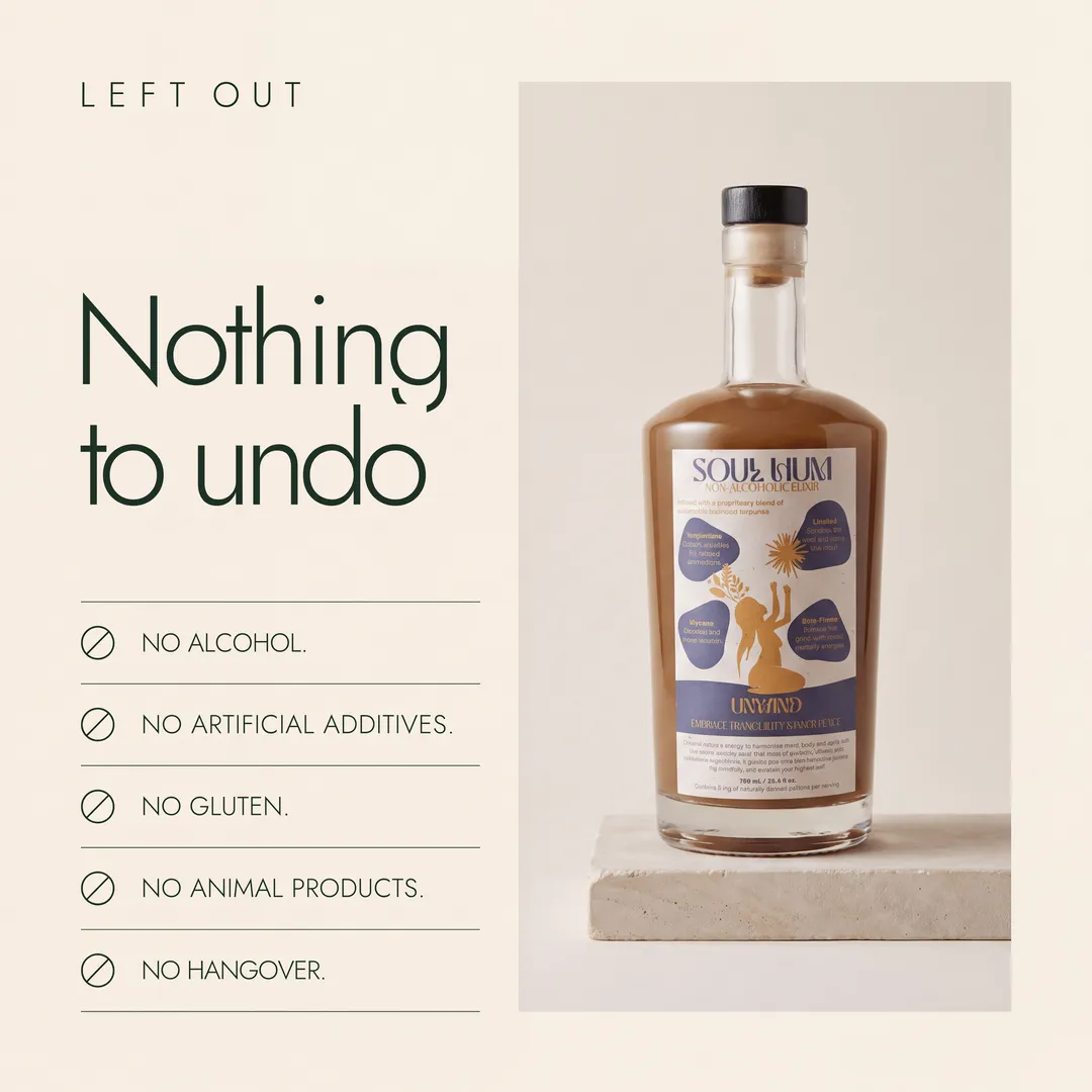 Unwind Elixir: Botanicals, Adaptogens & Plant-Based Rest