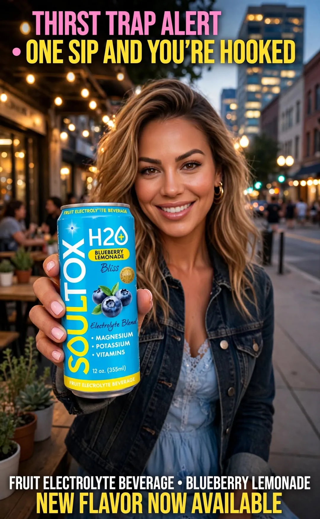 SOULTOX Fruit Electrolyte Beverage – Blueberry Lemonade