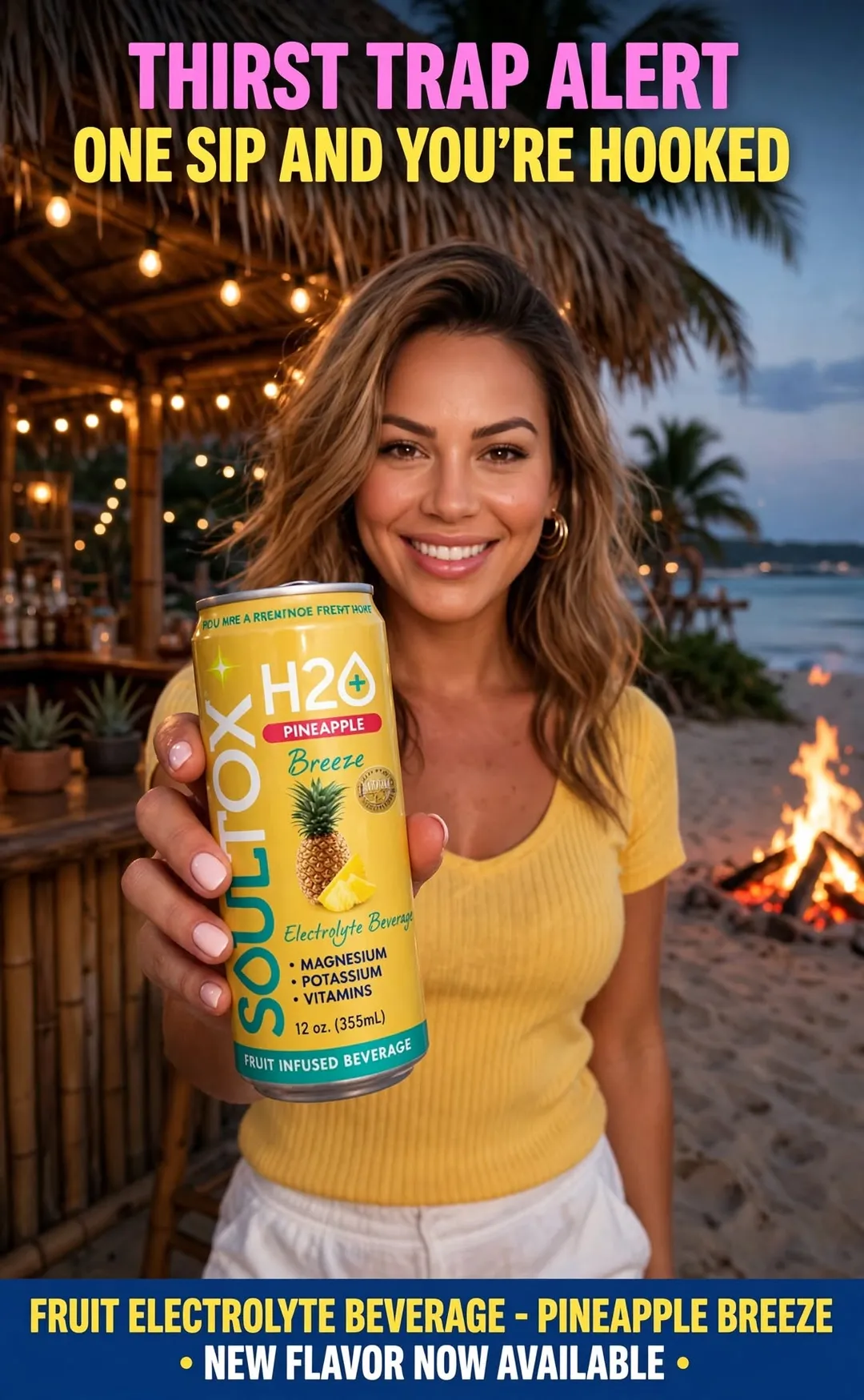 SOULTOX Fruit Electrolyte Beverage – Pineapple Breeze