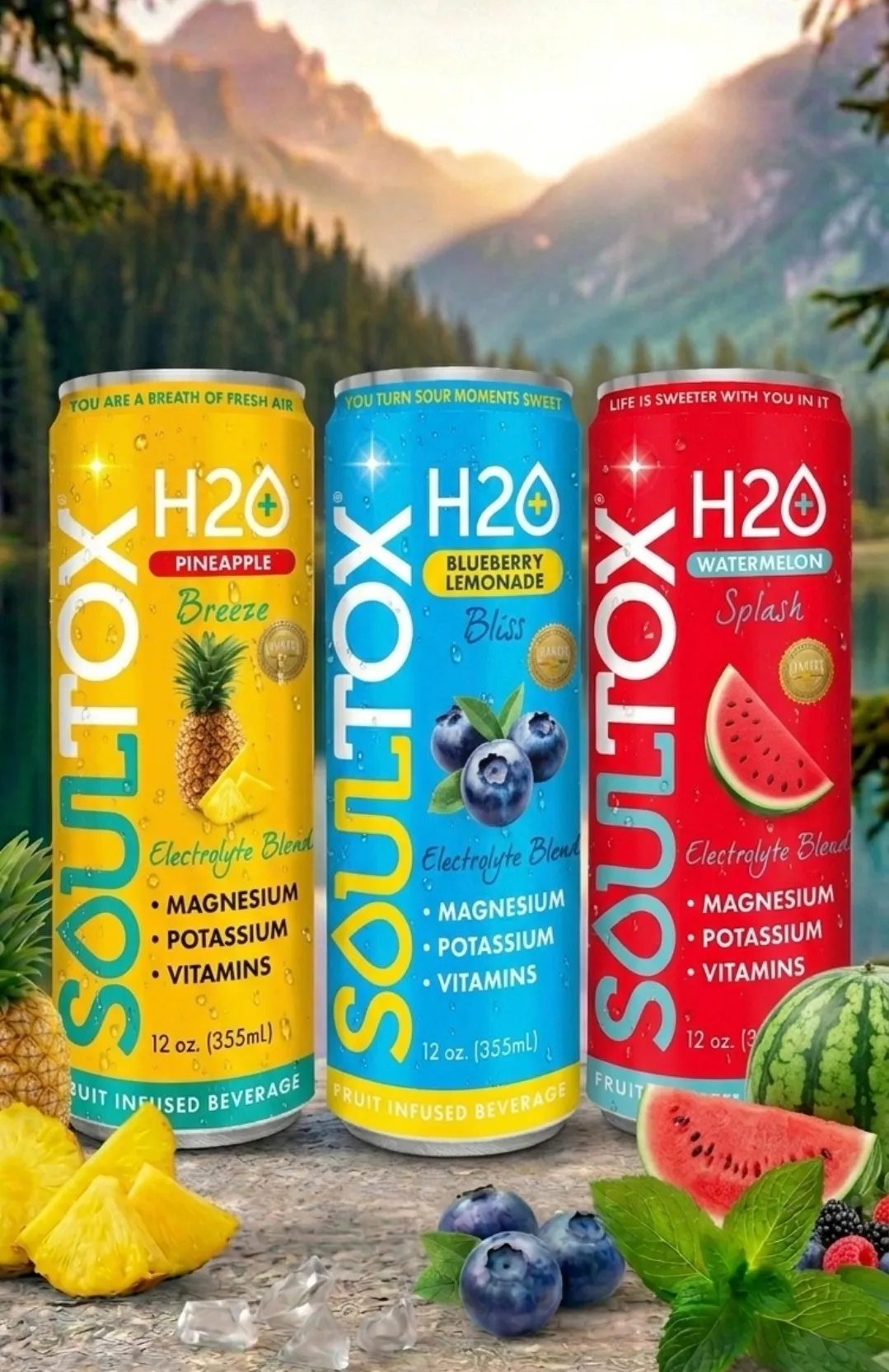 SOULTOX Fruit Electrolyte Beverage – Blueberry Lemonade