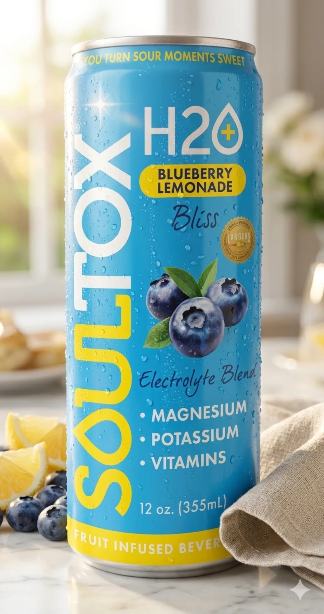SOULTOX Fruit Electrolyte Beverage – Blueberry Lemonade