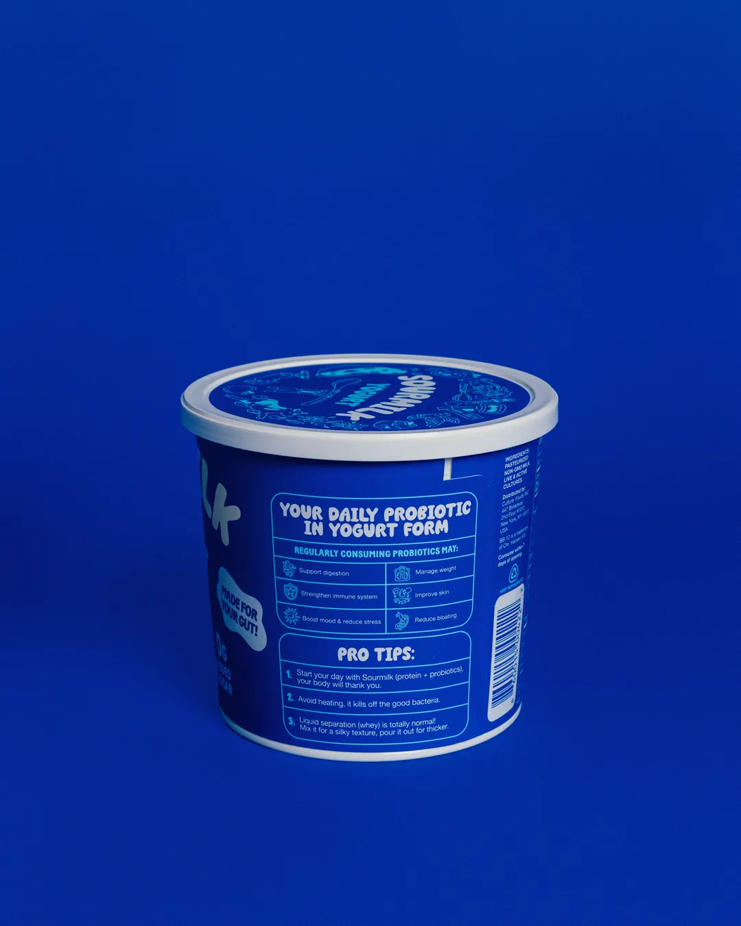 Sourmilk Plain Probiotic Greek Yogurt (24oz family size)