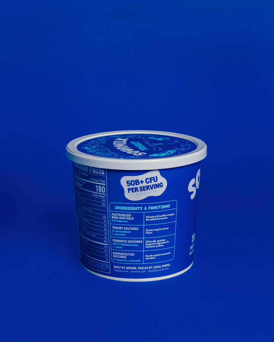 Sourmilk Plain Probiotic Greek Yogurt (24oz family size)