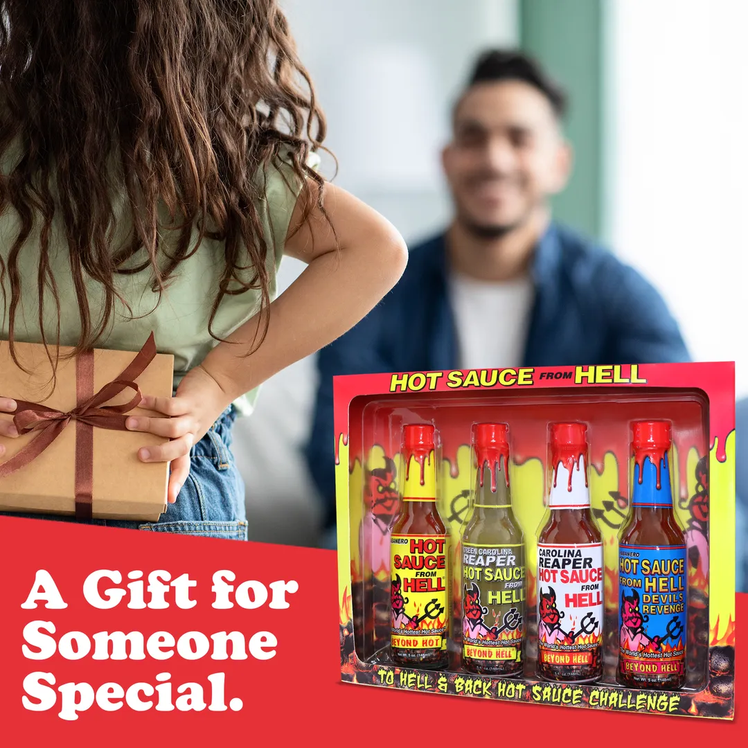 Hot Sauce From Hell 4 Pack Gift Set Challenge