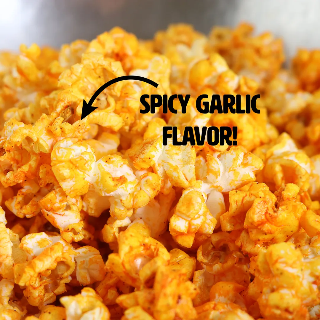 Premium Microwave Popcorn from Hell - Spicy Garlic Popcorn
