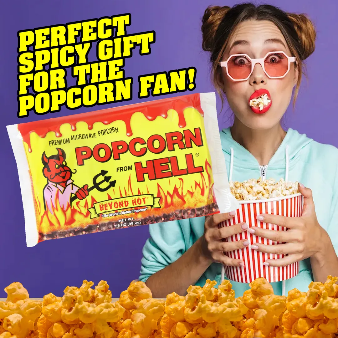 Premium Microwave Popcorn from Hell - Spicy Garlic Popcorn