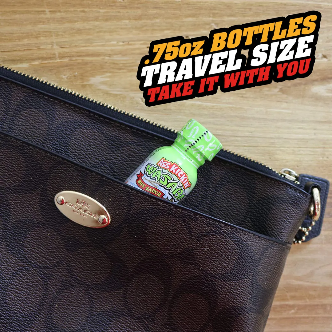 Travel Size Ass Kickin’ Hot Sauce 4 Pack