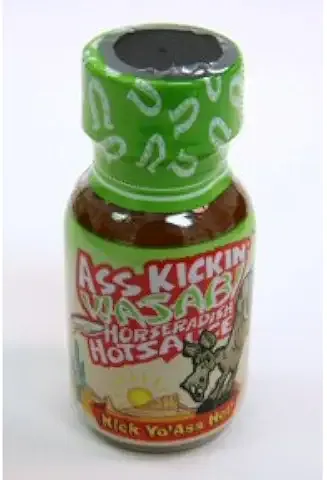 Ass Kickin’ Wasabi Hot Sauce – Travel Size 3/4 oz.